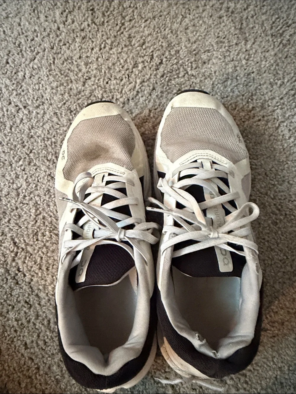 On Running Cloud Men’s Athletic Shoes - Black, White, Gray